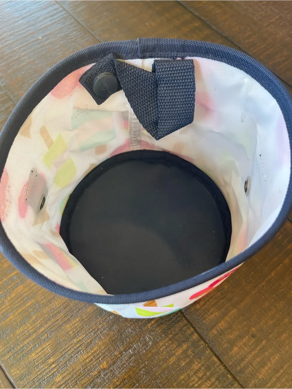 Thirty-One Ice Cream Print Bin - White with Pink & Mint